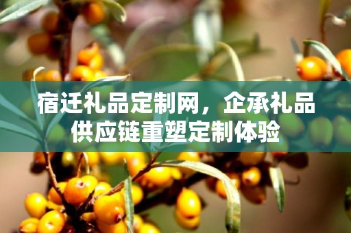 宿迁礼品定制网，企承礼品供应链重塑定制体验
