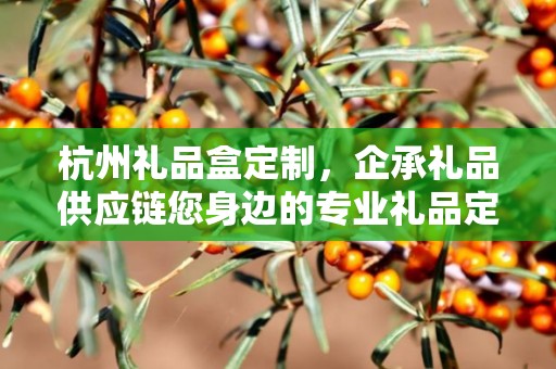 杭州礼品盒定制，企承礼品供应链您身边的专业礼品定制公司